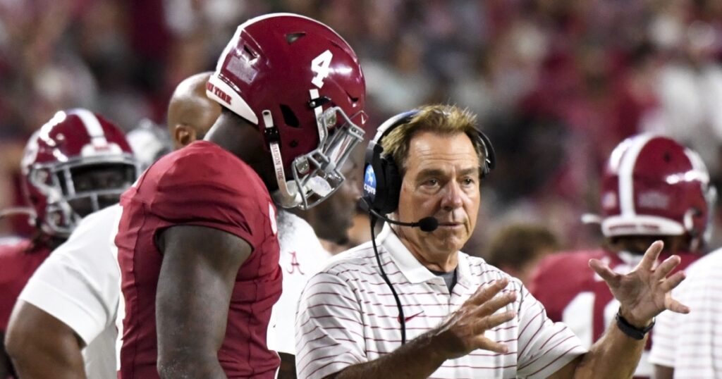 Nick Saban Jalen Milroe