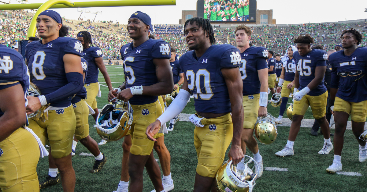 Notre Dame releases depth chart for Week 2 vs. NC State