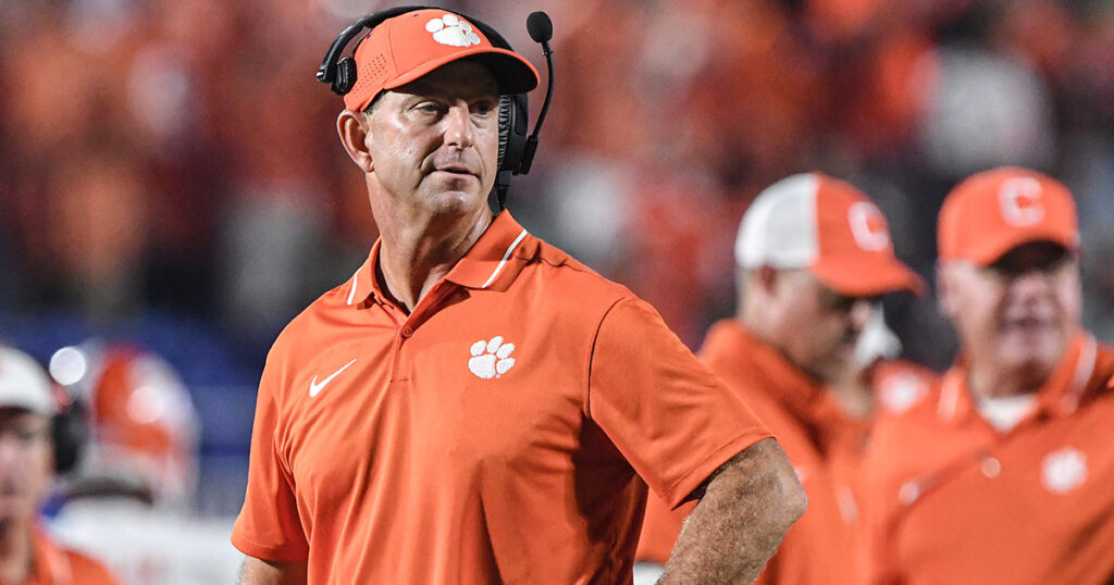 Clemson head coach Dabo Swinney