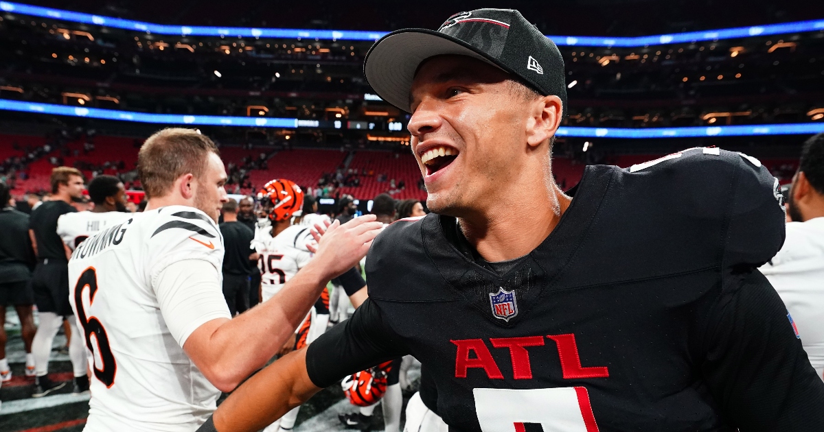 Atlanta Falcons QB Taylor Heinicke 'Great' for Desmond Ridder