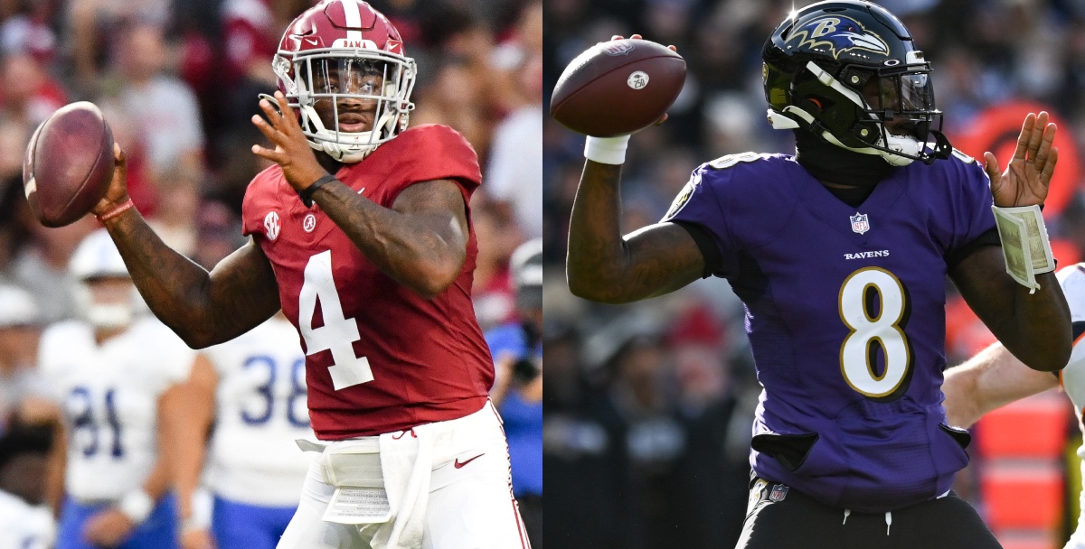 Alabama football's Jalen Milroe gets Lamar Jackson comparison from Pat  McAfee