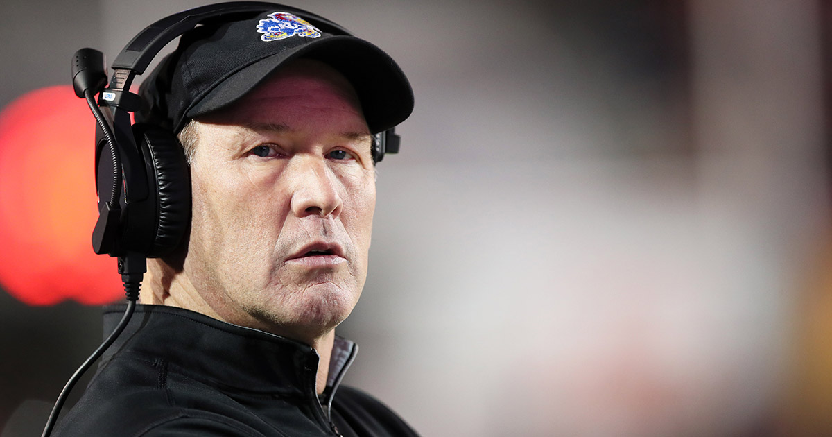 Kansas Jayhawks football coach Lance Leipold has no plans to leave