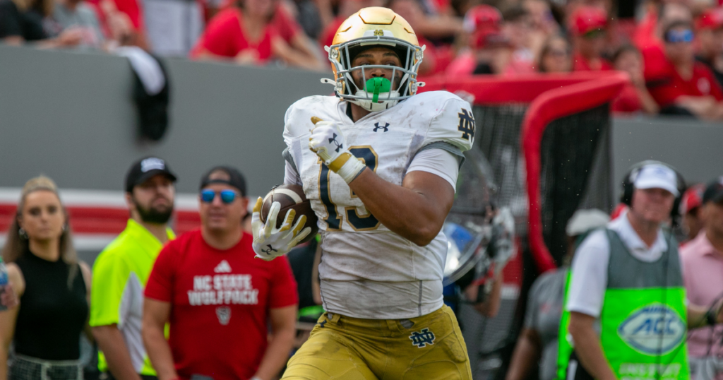 notre dame sophomore tight end Holden Staes Fighting Irish football