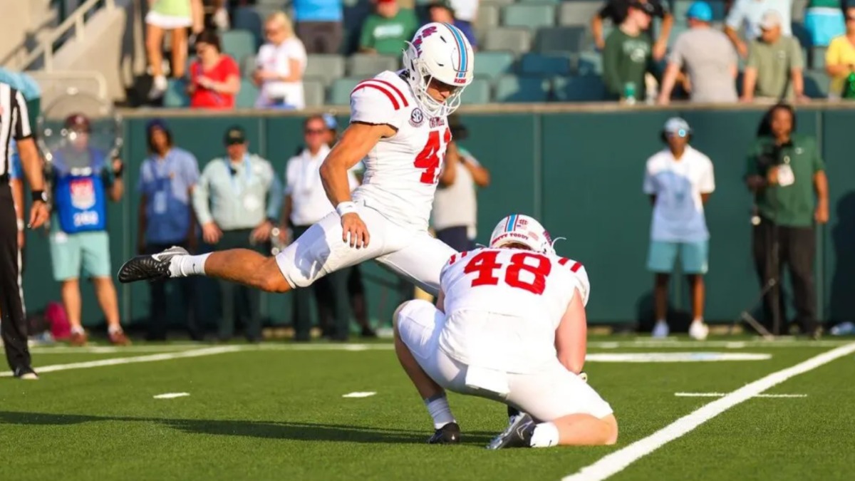Kiffin wasn’t crazy counting on Caden Davis from 56 yards out