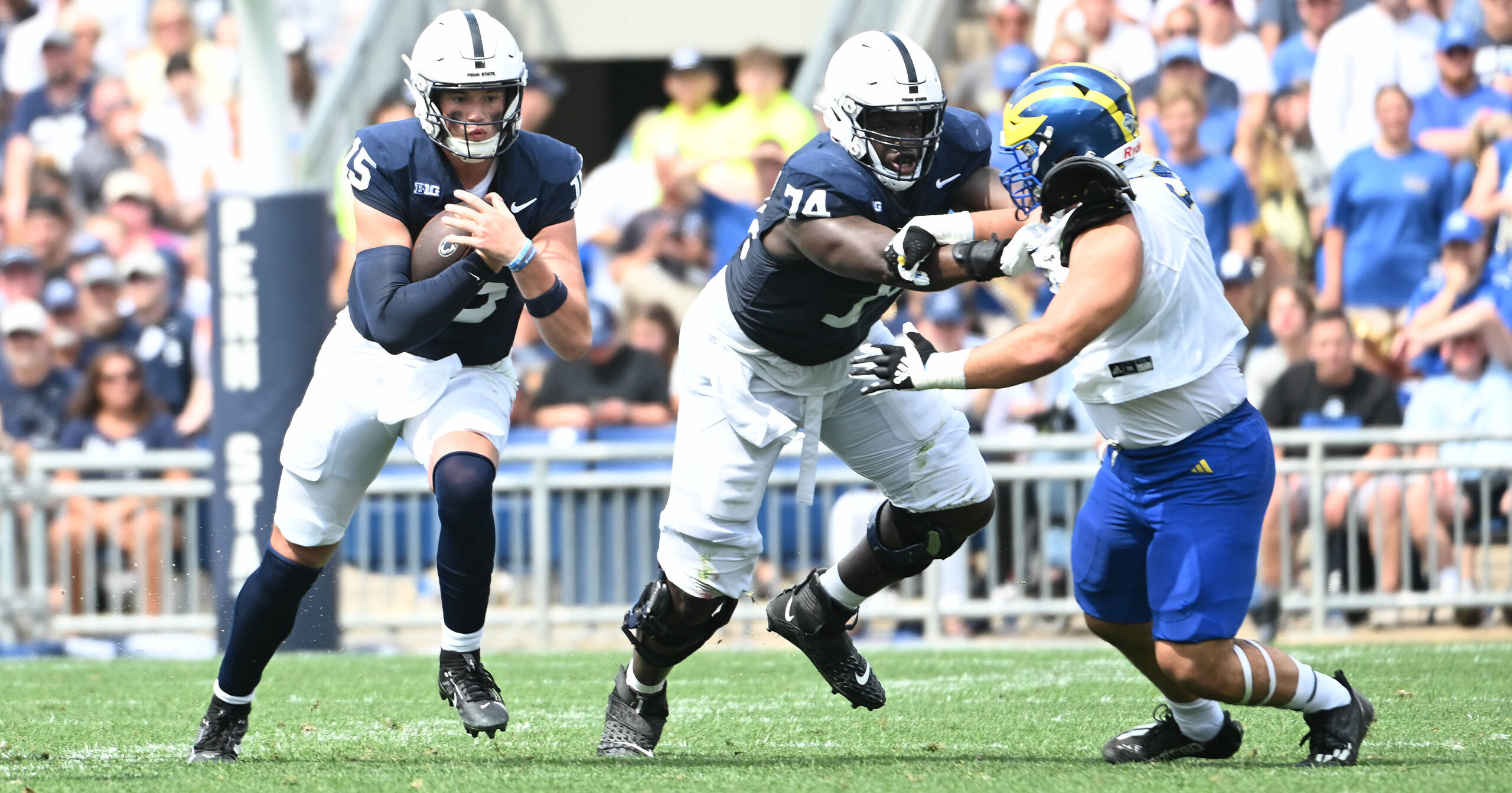 Penn State offensive lineman Olu Fashanu