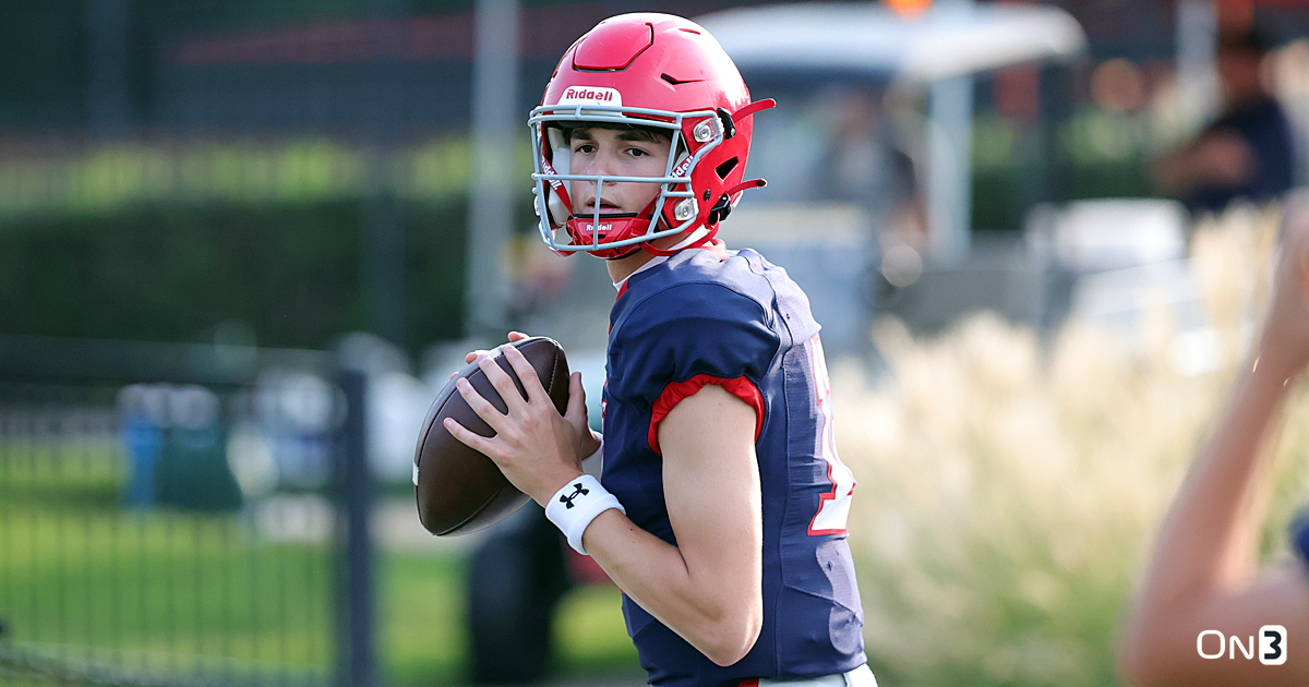 Five-star quarterback George MacIntyre attending Texas vs. Alabama football  game Saturday