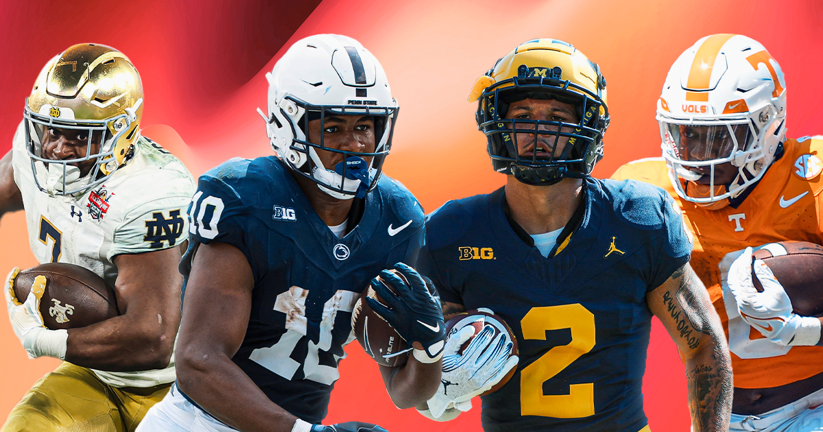 Top 25 RB rankings entering Week 3 of college football