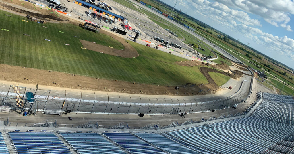 How do you turn a baseball stadium into a racetrack?