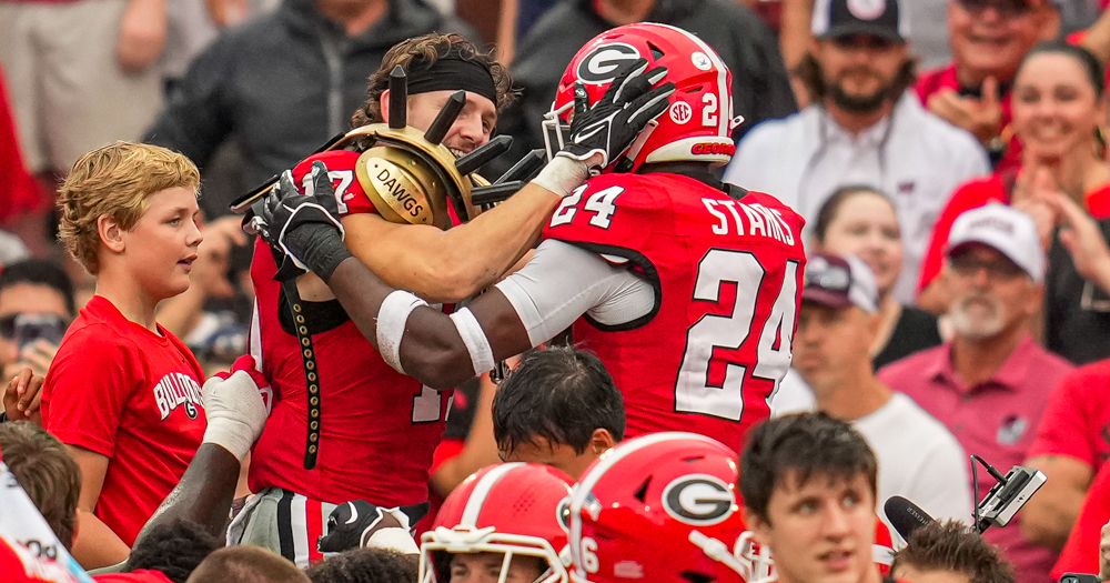 Georgia DBs Dan Jackson and Malaki Starks