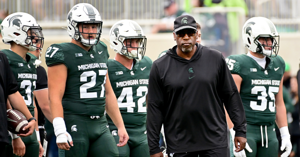 Michigan State acting head coach Harlon Barnett