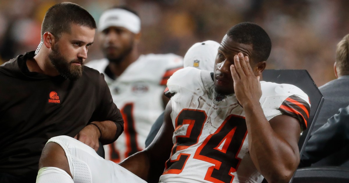 Former Georgia RB Nick Chubb receives jersey number from Cleveland Browns