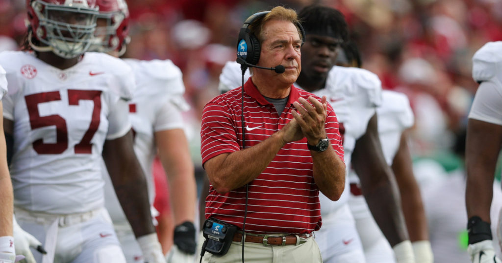 Alabama coach Nick Saban