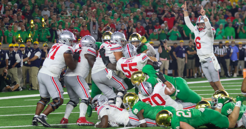 notre dame ohio state game winner