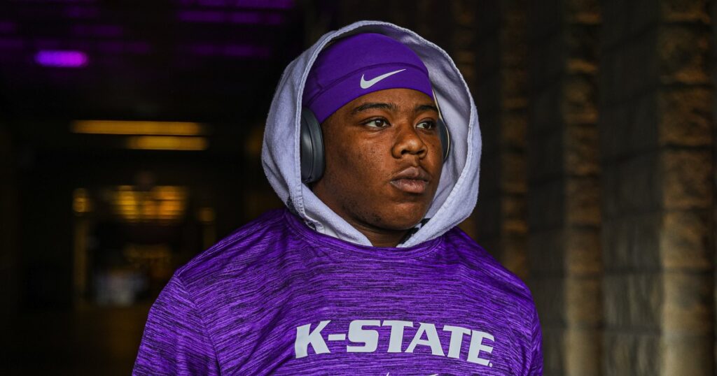 Jevon Banks heads out of the locker room for the UCF at Kansas State matchup