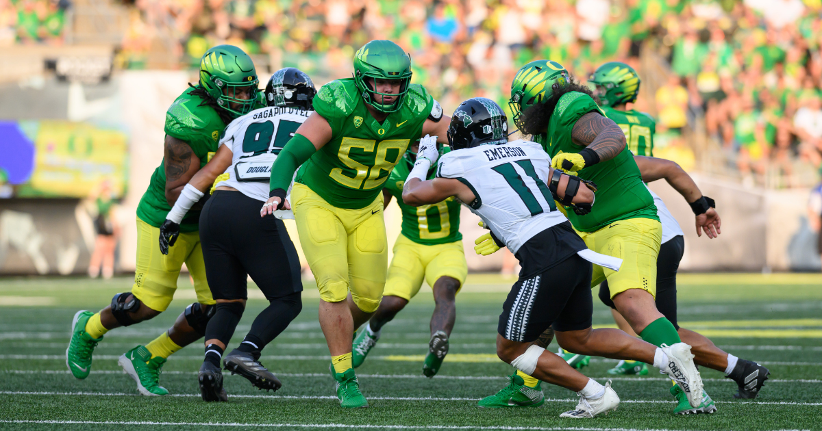 Oregon's Jackson Powers-Johnson named Pac-12 offensive lineman of the week  - On3