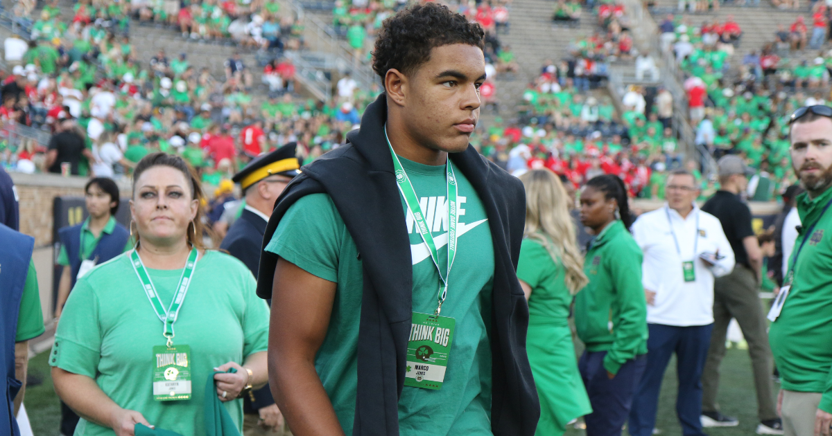 2025 California LB Marco Jones recaps first Notre Dame visit