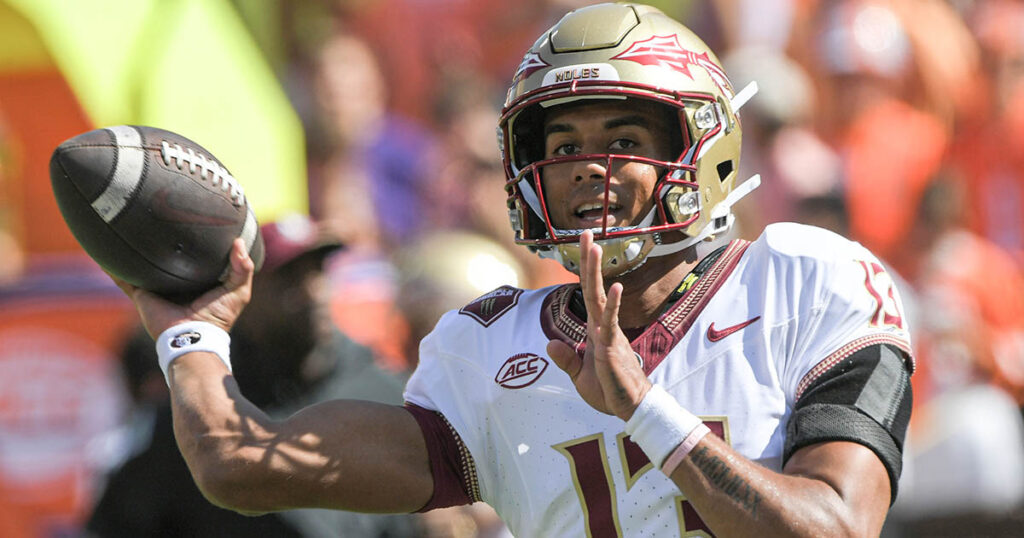 Florida State quarterback Jordan Travis