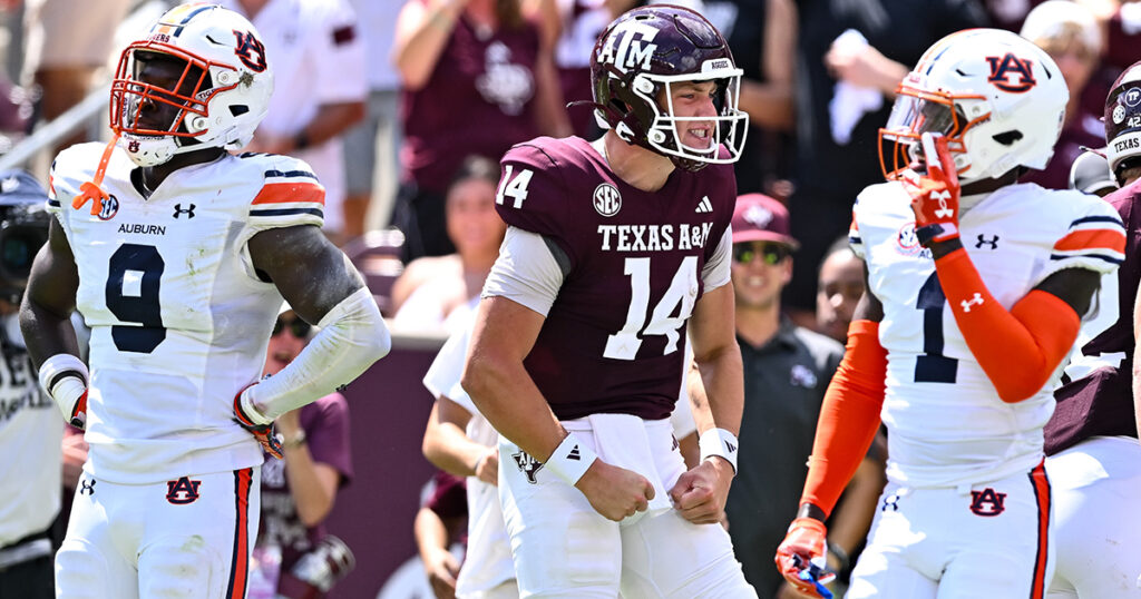 Texas A&M quarterback Max Johnson