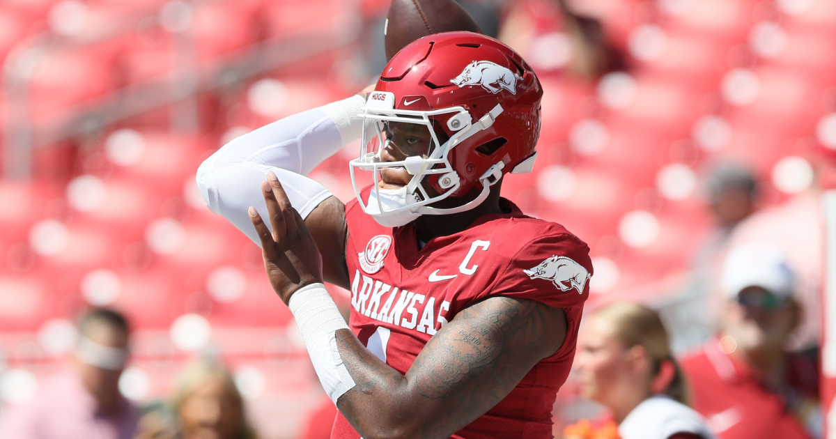 INSTANT REPLAY: Late touchdown gives Hogs' KJ Jefferson 2 records