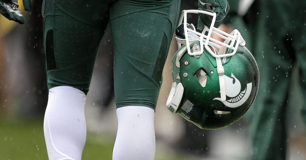 Michigan State Spartans helmet