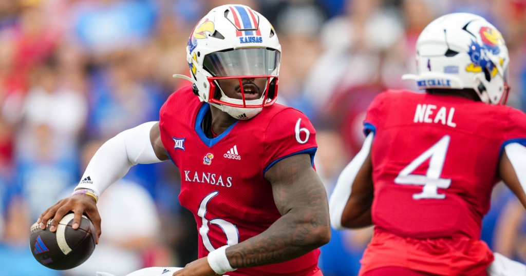Kansas quarterback Jalon Daniels is doubtful to play against Texas with a back injury