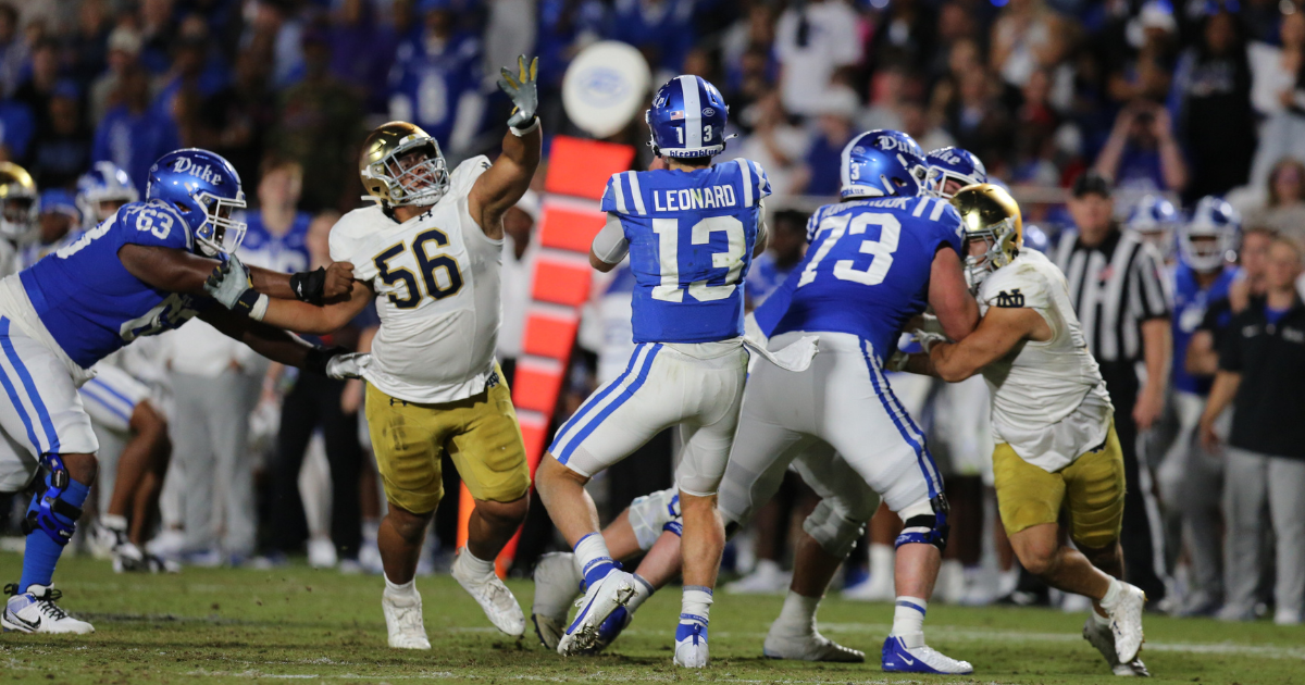 When Notre Dame DT Howard Cross III became Michael Jordan