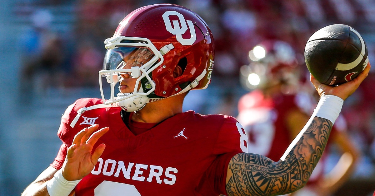 Quinn Ewers and Dillon Gabriel, the QBs in Saturday's Red River