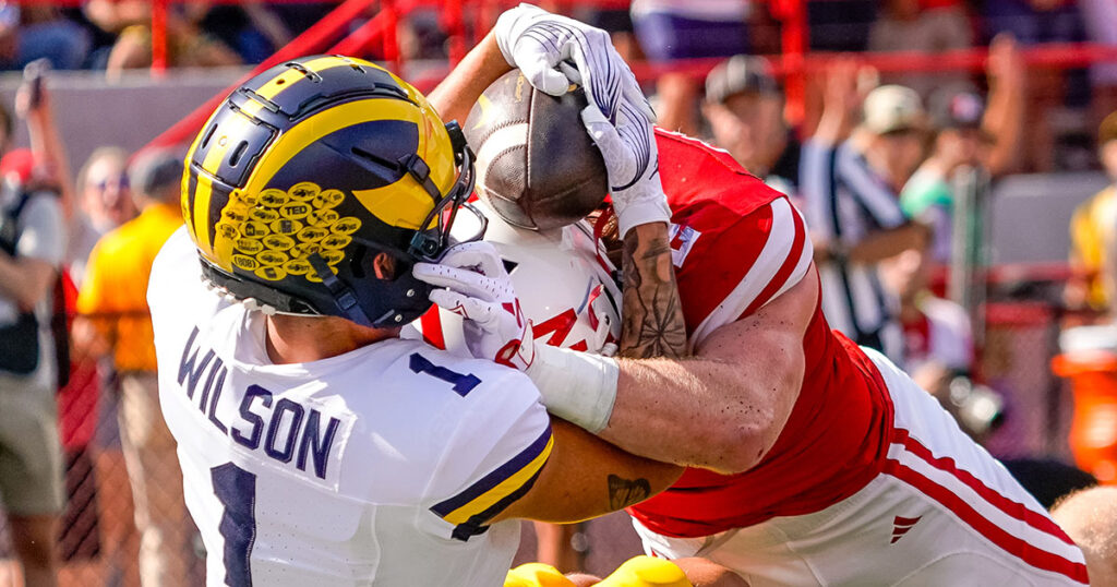 Michigan WR Roman Wilson's touchdown catch vs. Nebraska