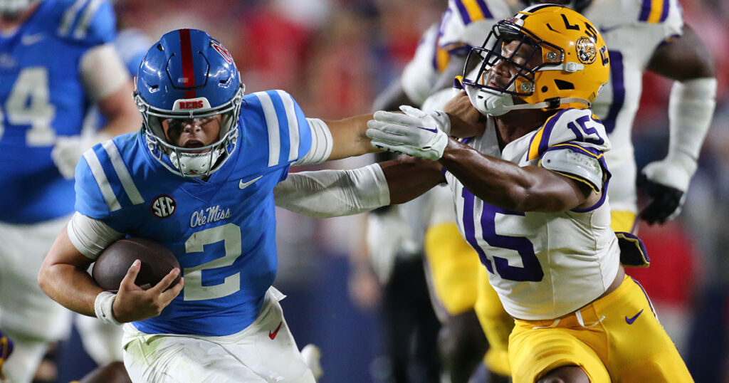 Ole Miss QB Jaxson Dart vs. LSU