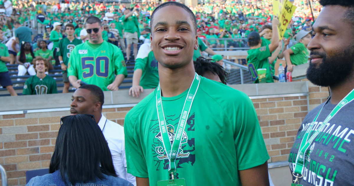 Four-star JaDon Blair and his father go in depth on Notre Dame official visit