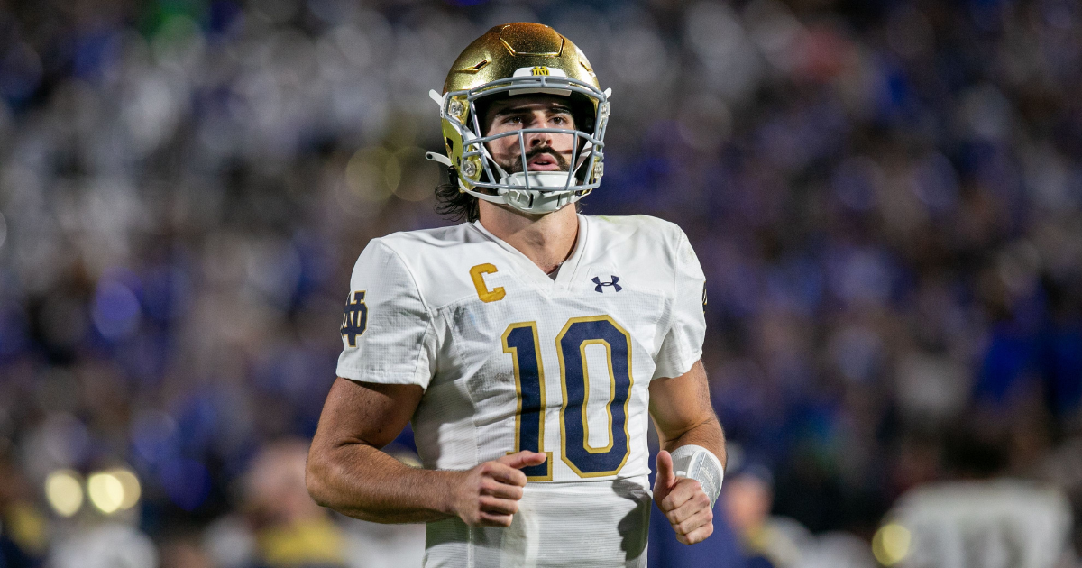 Former Notre Dame quarterback Sam Hartman gets selected in UFL Draft