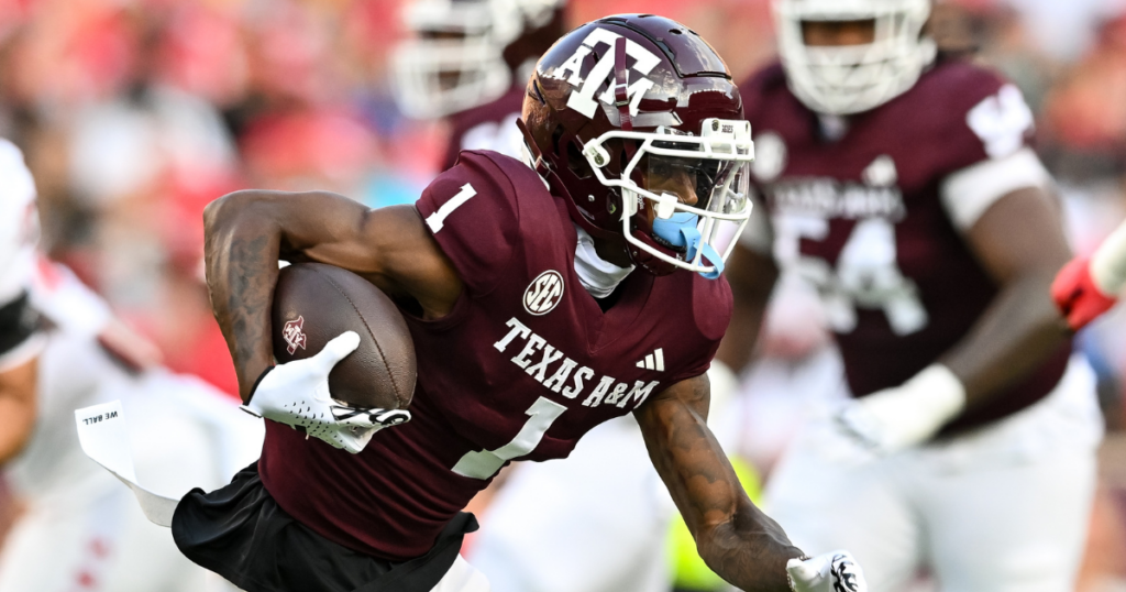 Texas A&M WR Evan Stewart