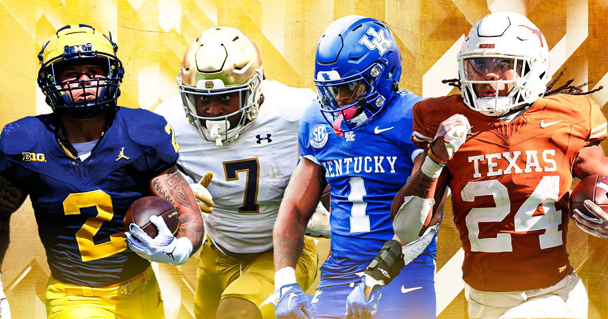 Top 25 RB Rankings Entering Week 6 Of College Football