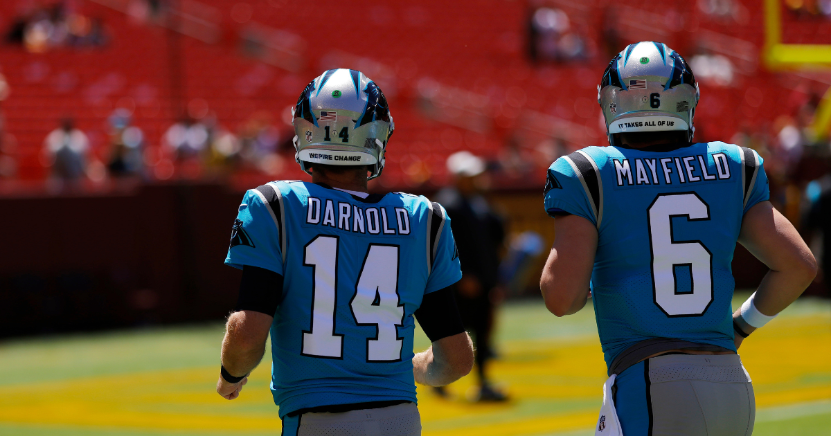 Who will be the Carolina Panthers' starting quarterback? Darnold vs  Mayfield - AS USA