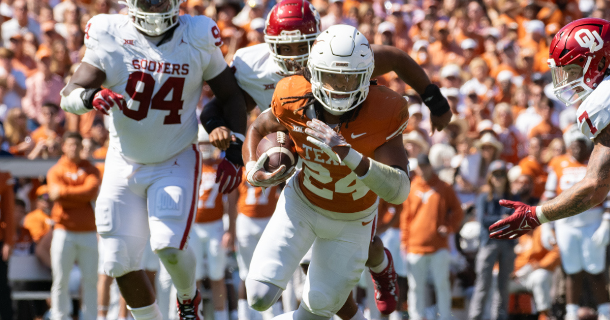 Saturday's top 25: Texas upsets Oklahoma on late field goal