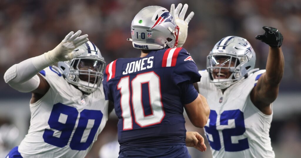 Patriots bench QB Mac Jones against Dallas Cowboys