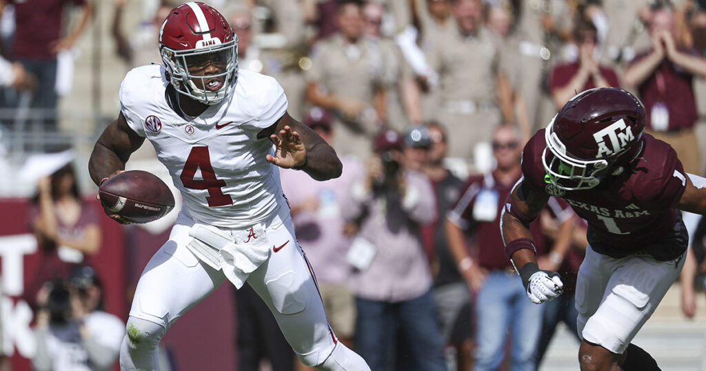 Alabama QB Jalen Milroe vs. Texas A&M