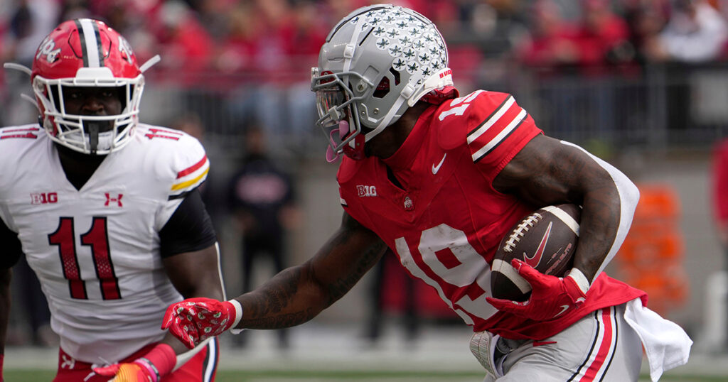 Ohio State RB Chip Trayanum vs. Maryland