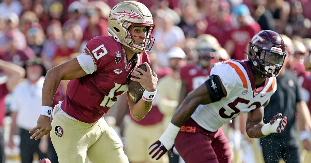 Florida State QB Jordan Travis vs. Virginia Tech