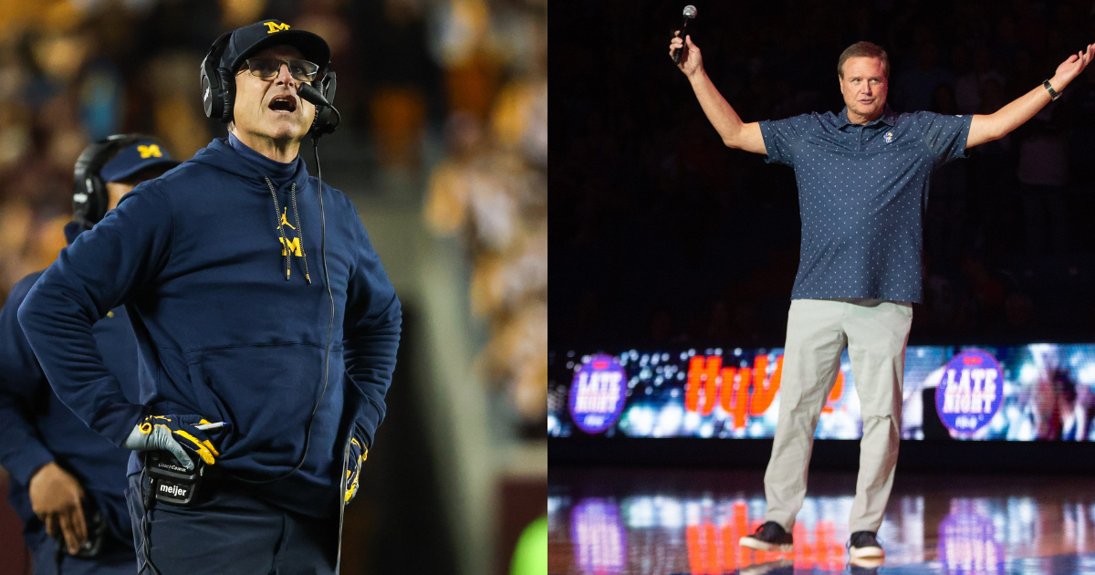 Three things we think: Bill Self, Kansas get slap on the wrist, while Jim Harbaugh, Michigan receive baseball bat to the kneecap