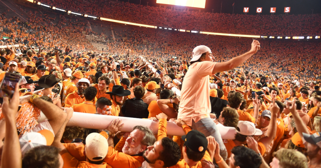 Tennessee Football (Field Storming vs. Alabama – 2022)