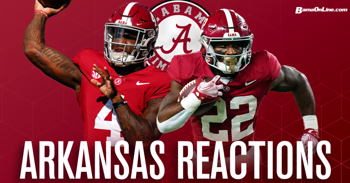 Alabama vs. Arkansas Reactions On3