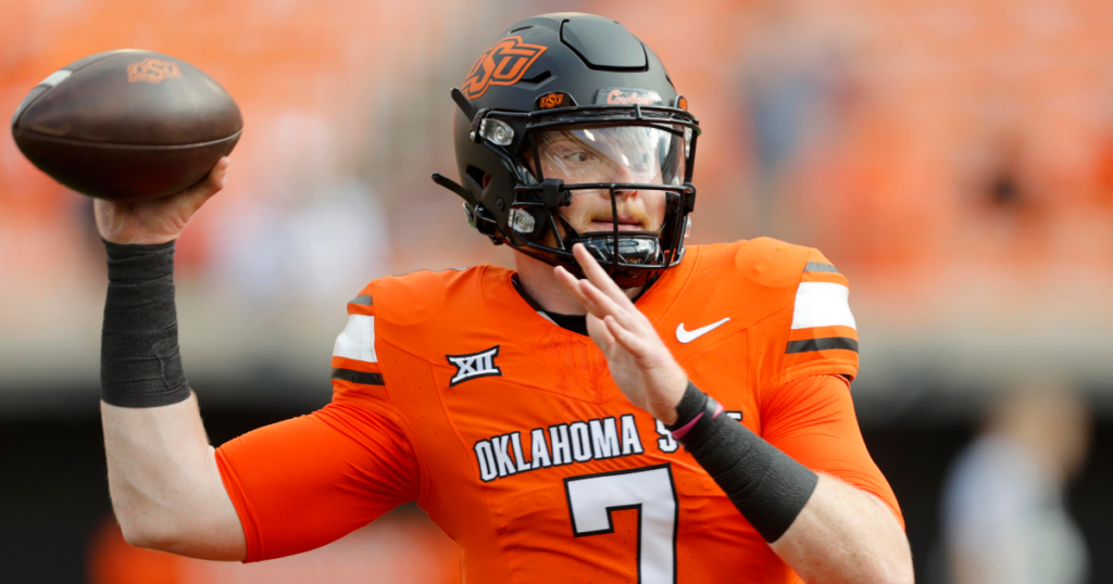 Oklahoma State coach Mike Gundy offered his thought on how Alan Bowman performed on Saturday