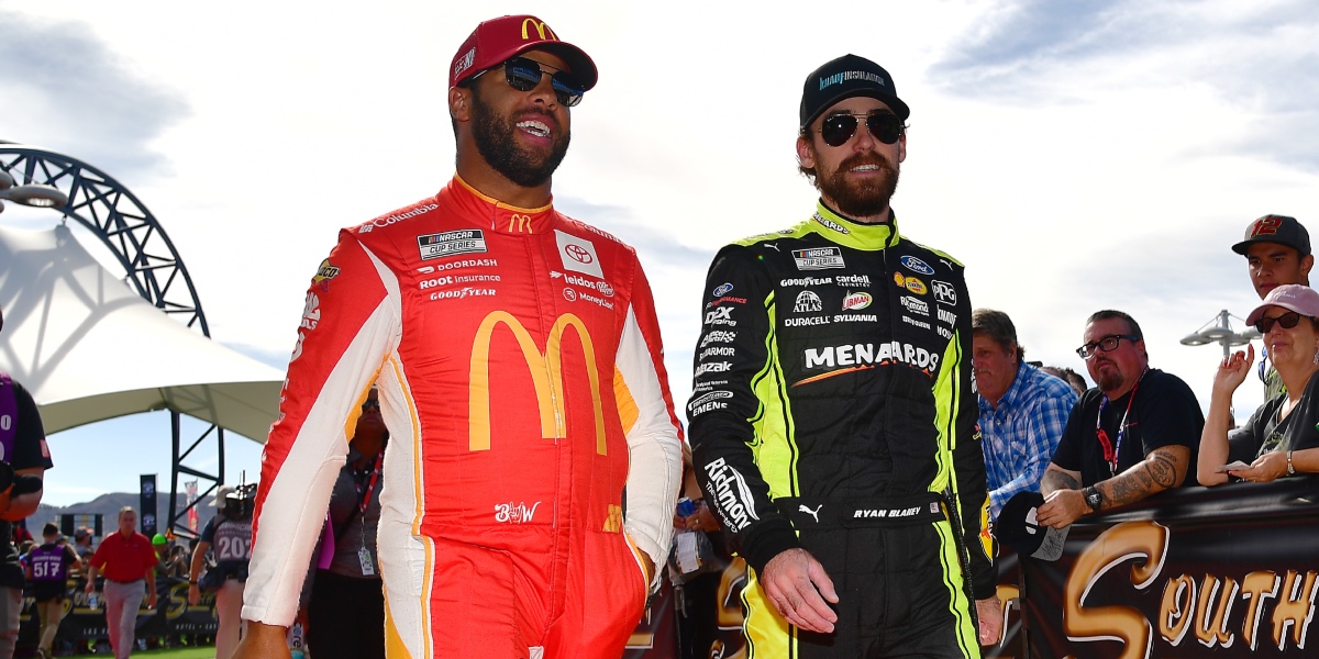 Ryan Blaney reflects on Bubba Wallace's new fatherhood: 'He's a mushy teddy bear'