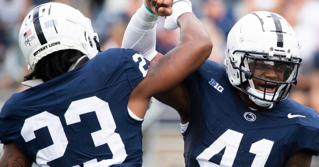 Penn State LBs Kobe King, Curtis Jacobs