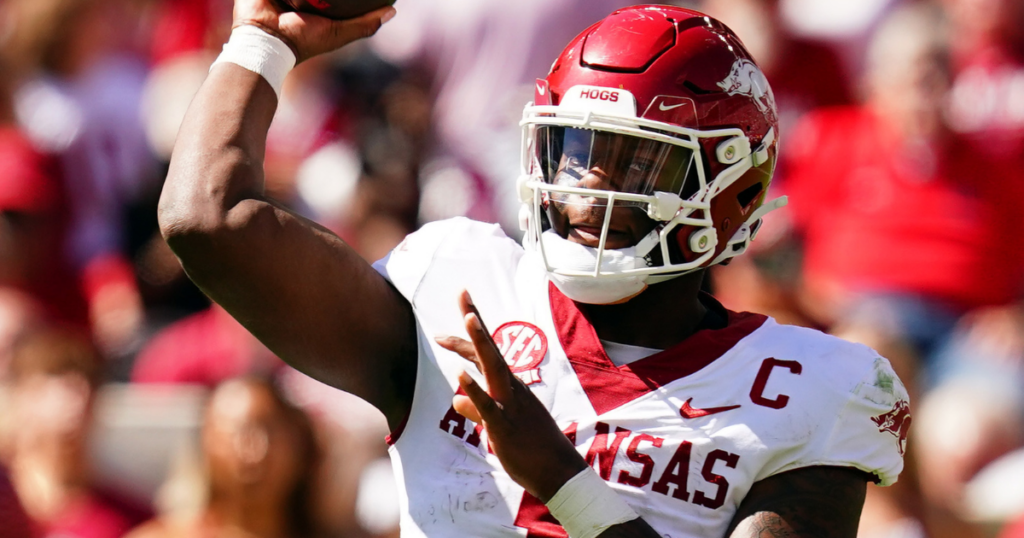 Arkansas QB KJ Jefferson