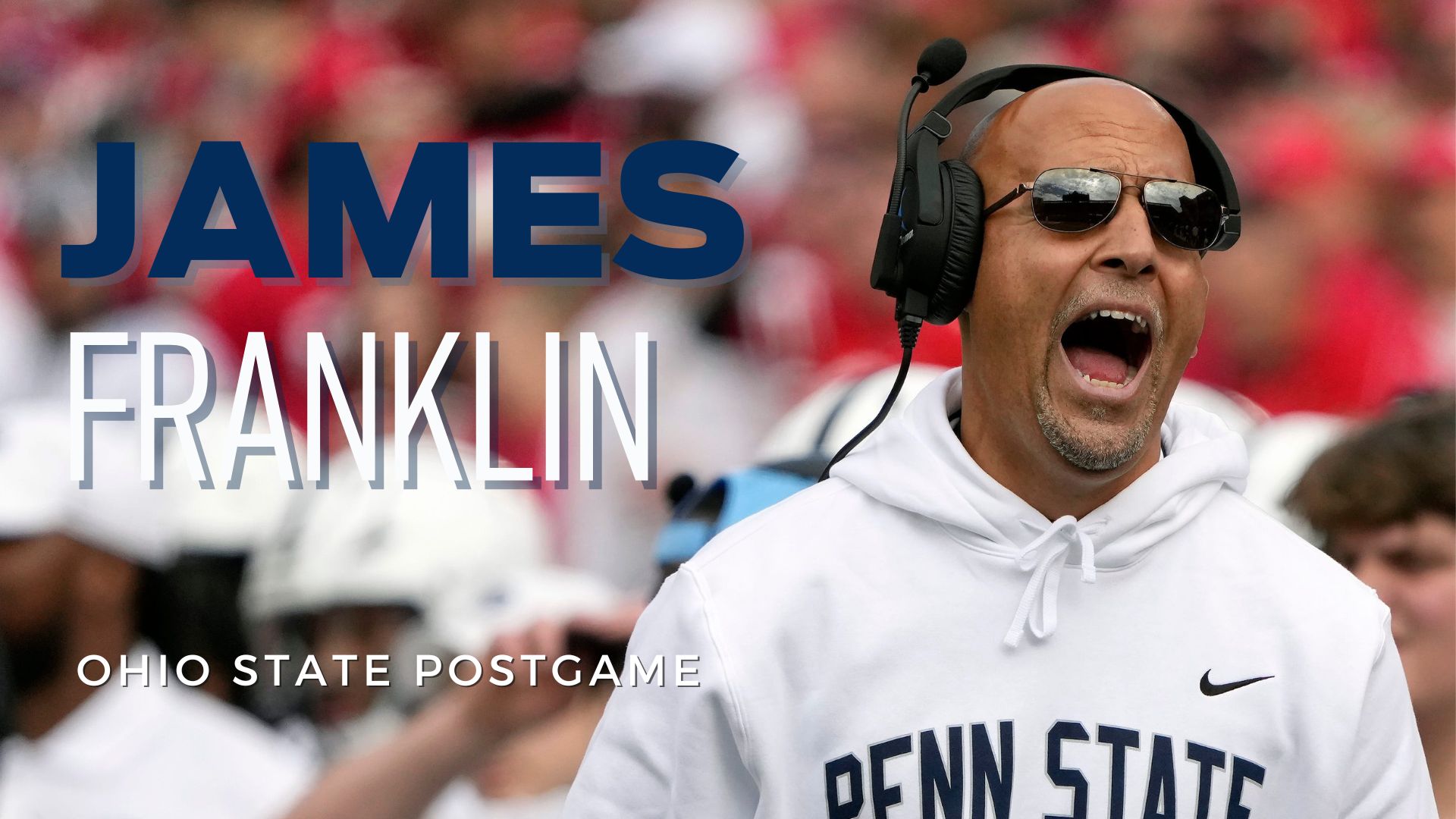 Watch Penn State Head Coach James Franklin's Postgame Press Conference ...