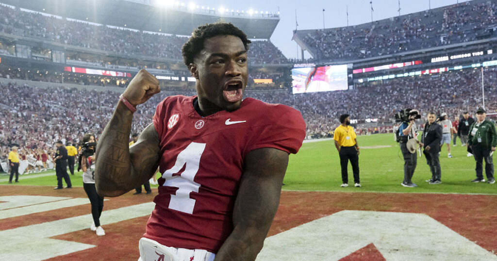 Alabama QB Jalen Milroe after beating Tennessee