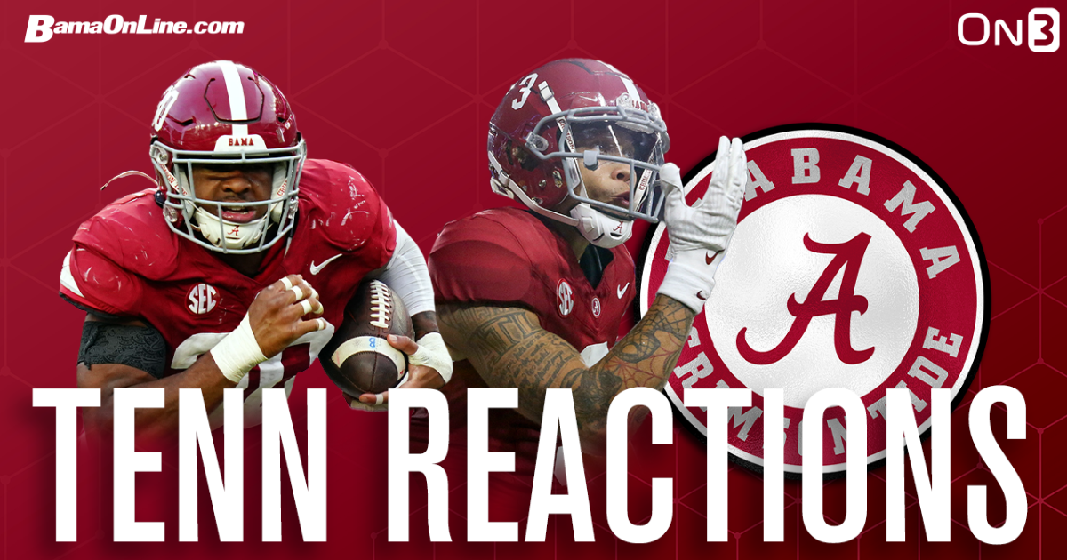 Alabama vs. Tennessee reactions On3