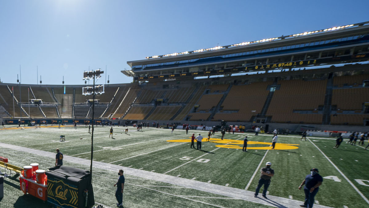 Cal-USC kickoff delayed following apparent student protest at midfield